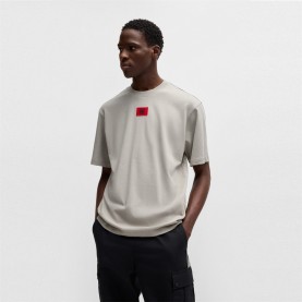 тениска,облекла,на,разпродажба,мъжки,тениски,hugo,x,rb,signature,bull,motif,relaxed,fit,t,shirt,grey,035