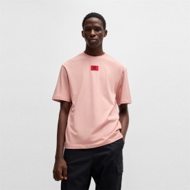 тениска,облекла,на,разпродажба,мъжки,тениски,hugo,x,rb,signature,bull,motif,relaxed,fit,t,shirt,pink,687