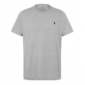 Тениска Polo Ralph Lauren Mens Regular Fit Short Sleeve T-Shirt - Grey / Navy тениска,мъжки,тениски,polo,ralph,lauren,mens,regular,fit,short,sleeve,t,shirt,grey,navy