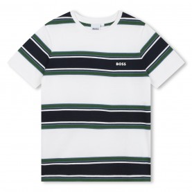 юношеска,тениска,детски,облекла,boss,striped,t,shirt,junior,white,n56