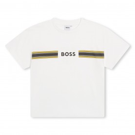 юношеска,тениска,детски,облекла,boss,logo,t,shirt,junior,white,10p