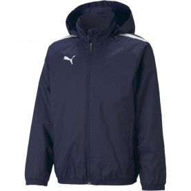Puma Teamliga All Weather Jkt Jr Anorak Unisex Kids - Peacoat-Black детски,якета,и,палта,футбол,puma,teamliga,all,weather,jkt,jr,anorak,unisex,kids,peacoat,black