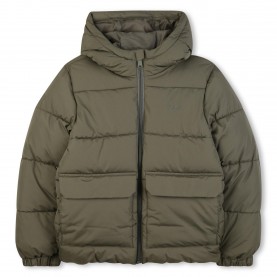 Яке Boss Kids Hooded Medium Puffer Jacket - Green яке,boss,kids,hooded,medium,puffer,jacket,green
