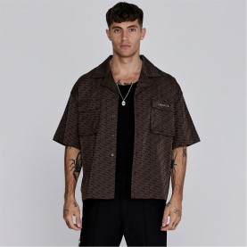 промоция,на,зимни,облекла,мъжки,якета,siksilk,shirt,brown