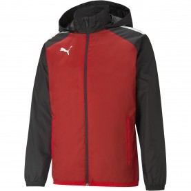 Мъжко яке Puma Teamliga All Weather Jacket Anorak Mens - Red/Black мъжко,яке,мъжки,якета,футбол,puma,teamliga,all,weather,jacket,anorak,mens,red,black