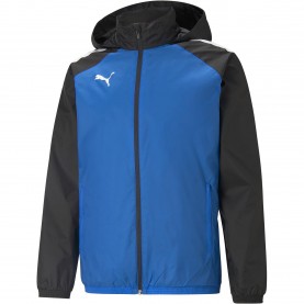 Мъжко яке Puma Teamliga All Weather Jacket Anorak Mens - Elec Blue/Black мъжко,яке,мъжки,якета,футбол,puma,teamliga,all,weather,jacket,anorak,mens,elec,blue,black