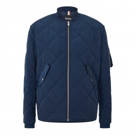 Яке Boss Mens Caramo Bomber Jacket - Dark Blue яке,мъжки,якета,boss,men,s,caramo,bomber,jacket,dark,blue
