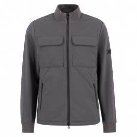 Блуза Barbour International Mens Ethan Quilted Sweatshirt - Charcoal блуза,мъжки,якета,barbour,international,mens,ethan,quilted,sweatshirt,charcoal