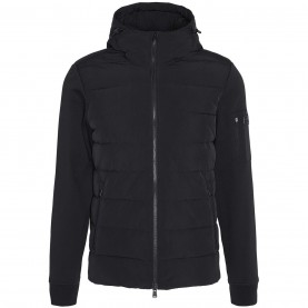Яке Barbour International Men's Stanley Hooded Quilted Hybrid Jacket - Black BK11 яке,мъжки,якета,barbour,international,men's,stanley,hooded,quilted,hybrid,jacket,black,bk11