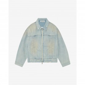 Яке Cole Buxton Mens Cotton Cropped Oversized-Fit Denim Jacket - Light Blue яке,cole,buxton,men,s,cotton,cropped,oversized,fit,denim,jacket,light,blue