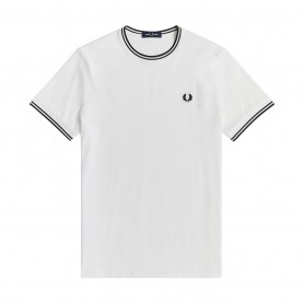 тениска,мъжки,тениски,fred,perry,twin,tipped,t,shirt,white,100