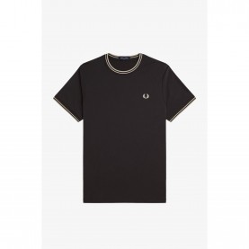 Тениска Fred Perry Twin Tipped T-Shirt - Anchor Grey V56 тениска,мъжки,тениски,fred,perry,twin,tipped,t,shirt,anchor,grey,v56