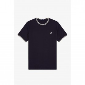 Тениска Fred Perry Twin Tipped T-Shirt - Navy 795 тениска,мъжки,тениски,fred,perry,twin,tipped,t,shirt,navy,795