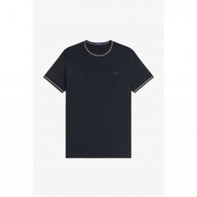 Тениска Fred Perry Twin Tipped T-Shirt - Navy 52A тениска,мъжки,тениски,fred,perry,twin,tipped,t,shirt,navy,52a