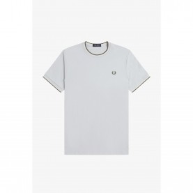 Тениска Fred Perry Twin Tipped T-Shirt - Dusky Blue 80B тениска,мъжки,тениски,fred,perry,twin,tipped,t,shirt,dusky,blue,80b