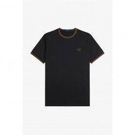 тениска,облекла,на,разпродажба,мъжки,тениски,fred,perry,twin,tipped,t,shirt,black,shade,q27