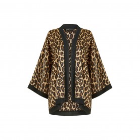 дамски,якета,и,палта,mela,london,mela,london,brown,animal,print,satin,kimono,brown