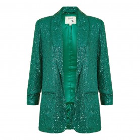 сако,дамски,якета,и,палта,yumi,yumi,green,sequin,blazer,with,pockets,bright,green