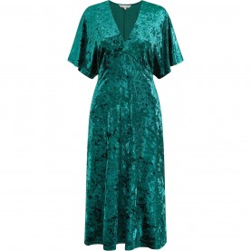 рокля,дамски,якета,и,палта,yumi,yumi,green,velvet,kimono,midi,dress,green
