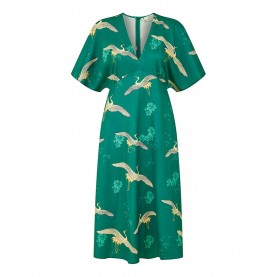 рокля,дамски,якета,и,палта,yumi,yumi,green,crane,print,kimono,midi,dress,green