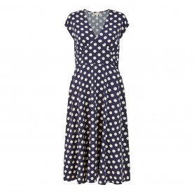 рокля,дамски,якета,и,палта,yumi,yumi,navy,spot,print,midi,dress,navy
