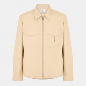 риза,с,дълъг,ръкав,мъжки,якета,ps,paul,smith,men,s,cotton,zip,long,sleeve,overshirt,beige,61