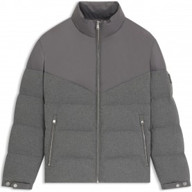 Яке Boss Mens HBB Clanello Long Sleeve Medium Puffer Jacket - Med Grey 030 яке,мъжки,якета,boss,men,s,hbb,clanello,long,sleeve,medium,puffer,jacket,med,grey,030
