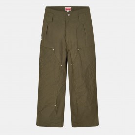 Kenzo Mens KNZO Weave Kimono Overshirt - Dark Khaki 51 мъжки,якета,kenzo,men,s,knzo,weave,kimono,overshirt,dark,khaki,51