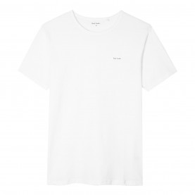 тениска,мъжки,тениски,paul,smith,mens,regular,fit,chest,logo,t,shirt,white,01