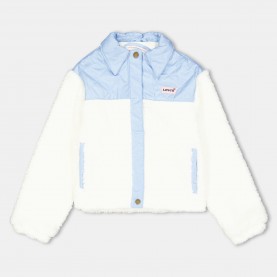 Яке Levis Kids Levis Sherpa Trucker Denim Jacket - Blanc W8J яке,levis,kids,levi,s,sherpa,trucker,denim,jacket,blanc,w8j