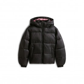 Яке Tommy Hilfiger Kids Shiny Water-Resistant Insulated Short Puffer Jacket - Black BDS яке,tommy,hilfiger,kids,shiny,water,resistant,insulated,short,puffer,jacket,black,bds