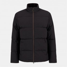 яке,мъжки,якета,barbour,men's,northwood,quilted,long,sleeve,medium,puffer,jacket,dark,oak
