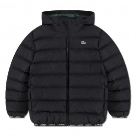 яке,детски,3/4,панталони,lacoste,kids',insulated,water,repellent,short,puffer,jacket,black,k96