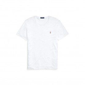 Тениска Polo Ralph Lauren Mens Regular Fit Pima T-Shirt - White тениска,мъжки,тениски,polo,ralph,lauren,men,s,regular,fit,pima,t,shirt,white