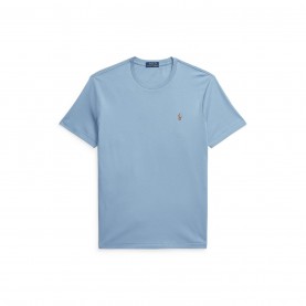 Тениска Polo Ralph Lauren Men's Regular Fit Pima T-Shirt - Channel Blue тениска,мъжки,тениски,polo,ralph,lauren,men's,regular,fit,pima,t,shirt,channel,blue