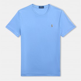 Тениска Polo Ralph Lauren Men's Regular Fit Pima T-Shirt - Sky Blue тениска,облекла,на,разпродажба,мъжки,тениски,polo,ralph,lauren,men's,regular,fit,pima,t,shirt,sky,blue