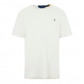 Тениска Polo Ralph Lauren Mens Regular Fit Pima T-Shirt - Pale Cream тениска,мъжки,тениски,polo,ralph,lauren,men,s,regular,fit,pima,t,shirt,pale,cream
