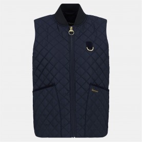 елек,дамски,якета,и,палта,barbour,women's,rosalie,quilted,sleeveless,gilet,dark,navy