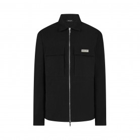 облекла,на,разпродажба,мъжки,якета,mallet,mallet,ripstop,zip,up,overshirt,black