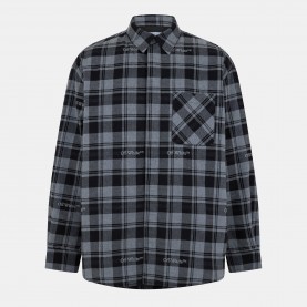 Off White Mens - Oversized Overshirt - Grey/Black off,white,men,s,oversized,overshirt,grey,black