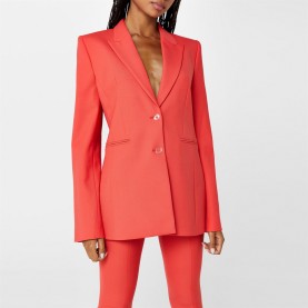 сако,дамски,якета,и,палта,off,white,notch,lapel,blazer,red