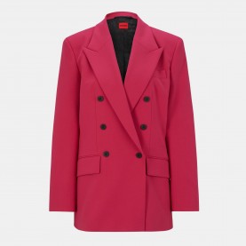 Дамско сако Hugo Womens Amalisa Long Sleeve Zip Blazer - Medium Pink дамско,сако,дамски,якета,и,палта,hugo,women,s,amalisa,long,sleeve,zip,blazer,medium,pink