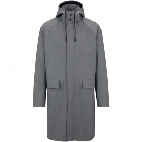 Boss Men's P Jared Hood Overcoat - Silver мъжки,якета,boss,men's,p,jared,hood,overcoat,silver