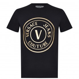 тениска,зимни,аксесоари,мъжки,тениски,versace,jeans,couture,large,stamp,t,shirt,blk,gld,g89