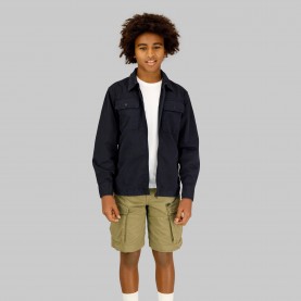 G Star Kids Zip-Through Overshirt - Navy g,star,kids,zip,through,overshirt,navy
