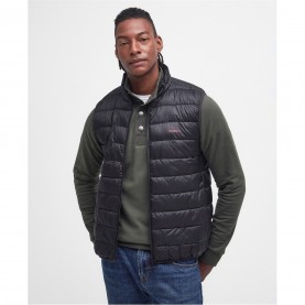 елек,облекла,на,разпродажба,мъжки,якета,barbour,men's,bretby,sleeveless,zip,collar,gilet,black,bk11