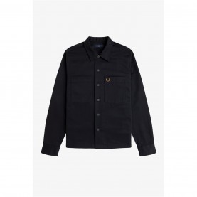 облекла,на,разпродажба,мъжки,якета,fred,perry,fred,twill,overshirt,sn62,black,102