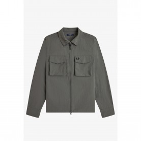Fred Perry Mens Overshirt - Field Grn 638 fred,perry,men,s,overshirt,field,grn,638