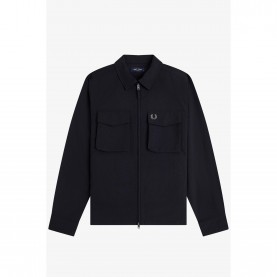Fred Perry Mens Overshirt - Black 184 fred,perry,men,s,overshirt,black,184