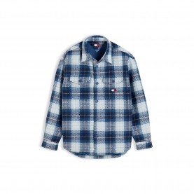 Tommy Jeans TJ Check Overshirt Sn64 - Navy Check tommy,jeans,tj,check,overshirt,sn64,navy,check